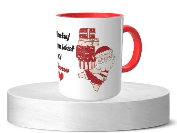 Świąteczny Kubek na Święta - Mikołaj przyniósł Ci gówno - obrazek 7
